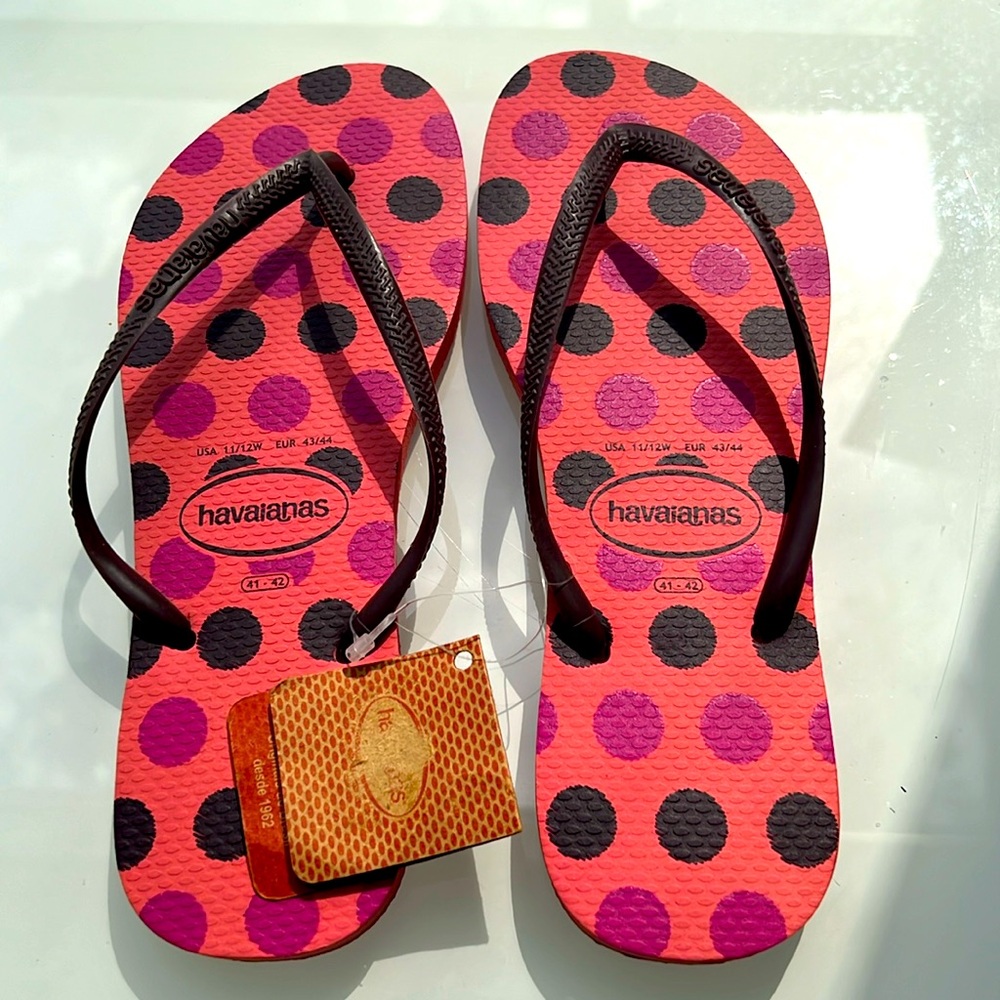 New Havanians Women’s Flip Flop Sandals size 11/12W